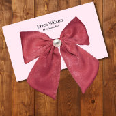 Simple Pink Hair Clip Barrette Display card