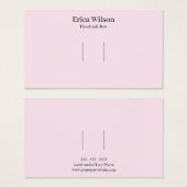 Simple Pink Hair Clip Barrette Display card (正面&裏面)