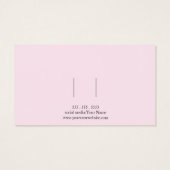 Simple Pink Hair Clip Barrette Display card (裏面)