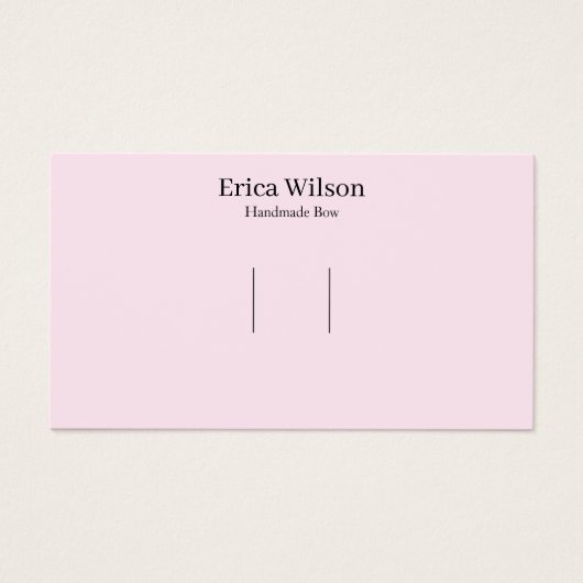 Simple Pink Hair Clip Barrette Display card (正面)