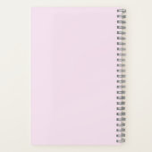 Simple Pink Minimalist Custom Logo Branded ノートブック (裏面)