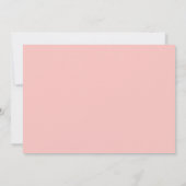 Simple Pink Orange Script Personalized Stationery  ノートカード (裏面)