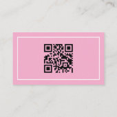Simple Pink Registry Babyshower QR Enclosure Card エンクロージャーカード (裏面)