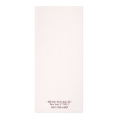 Simple Pink Script Salon Spa Service Menu ラックカード (裏面)