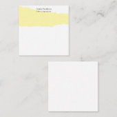 Simple Plain Cream Black White Minimalist Modern ノートカード (正面/裏面)