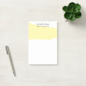Simple Plain Cream Black White Minimalist Modern ポストイット (オフィス)