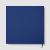 Simple Plain Minimalist Elegant Modern Blue ゲストブック (裏面)