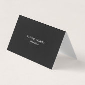 Simple Plain Modern Gray Original Premium Pearl 名刺 (正面)