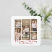 Simple Pleasures Country Red Photo Christmas Card シーズンカード (スタンド正面)