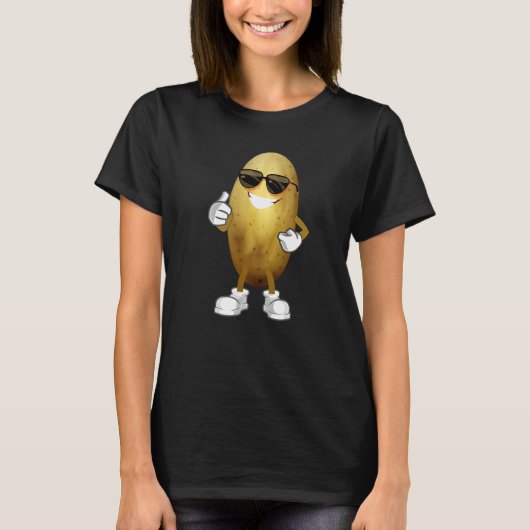 Simple Potato Costume Vegetable Potato   Gardener Tシャツ (正面)