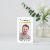 Simple Prayer Photo Sympathy Cards 名刺 (スタンド正面)