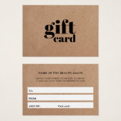 Simple Printed Kraft Beauty White Stripes (正面&裏面)