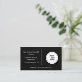 Simple Professional Black And White Logo 名刺 (スタンド正面)