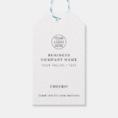 Simple Professional Branding Business ギフトタグ (正面)