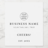 Simple Professional Branding Business ワインラベル (シングルラベル)