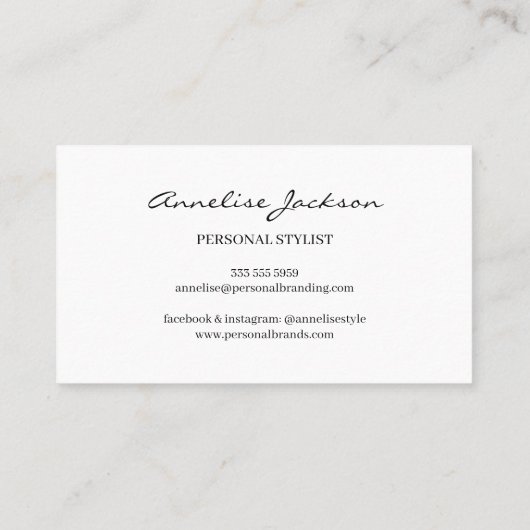 Simple Professional Branding Business 名刺 (裏面)