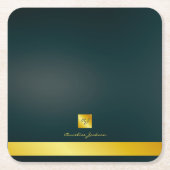 Simple Professional Branding Logo スクエアペーパーコースター (正面)