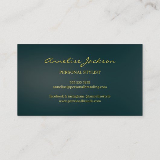 Simple Professional Branding Logo 名刺 (裏面)