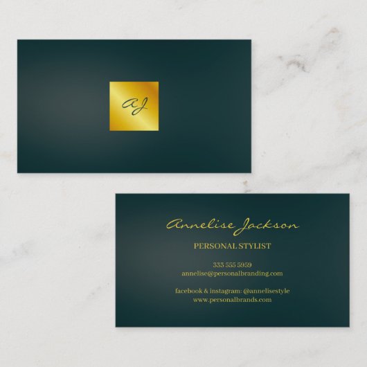 Simple Professional Branding Logo 名刺 (正面/裏面)