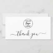 Simple Professional Business Logo サンキューカード (正面)