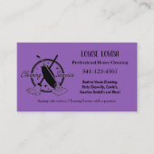 Simple Professional House Cleaning Business Cards 名刺 (正面)