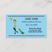 Simple Professional House Cleaning Business Cards 名刺 (正面)