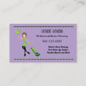 Simple Professional House Cleaning Business Cards 名刺 (正面)