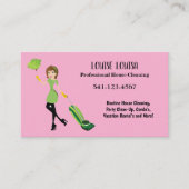 Simple Professional House Cleaning Business Cards 名刺 (正面)