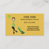 Simple Professional House Cleaning Business Cards 名刺 (正面)