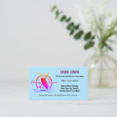 Simple Professional House Cleaning Business Cards 名刺 (スタンド正面)