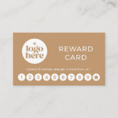 Simple Professional Logo Reward Punch Card 名刺 (正面)