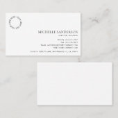 Simple Professional Modern Minimalist Company Logo 名刺 (正面/裏面)