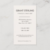 Simple Professional Photo 名刺 (裏面)