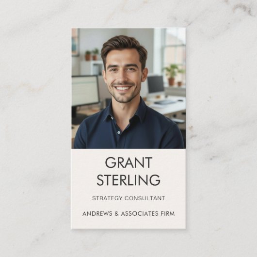 Simple Professional Photo 名刺 (正面)