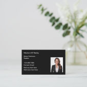 Simple Professional Photo Business Cards  名刺 (スタンド正面)