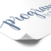 Simple Programs | Pale Blue Any Event Table ポスター (角)