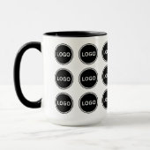 Simple Promotional Business Logo Pattern Coffee マグカップ (左)