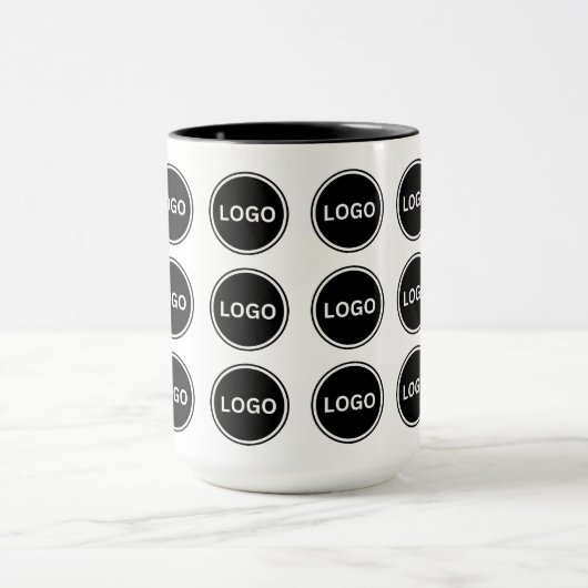 Simple Promotional Business Logo Pattern Coffee マグカップ (中央)