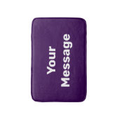 Simple Purple and White Your Message Text Template バスマット (正面縦)