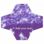 Simple purple glitter sparkle stars add your text  サッカーボール (フラット)