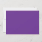 Simple Purple Wavy Border Heart Stationery ノートカード (裏面)