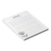  Simple Purple Wildflower Lined From The Desk Of ノートパッド (アングル)