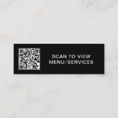 Simple QR Code Business Logo スキニー名刺 (裏面)