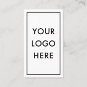 Simple QR Code Logo Border Frame Vertical 名刺 (正面)