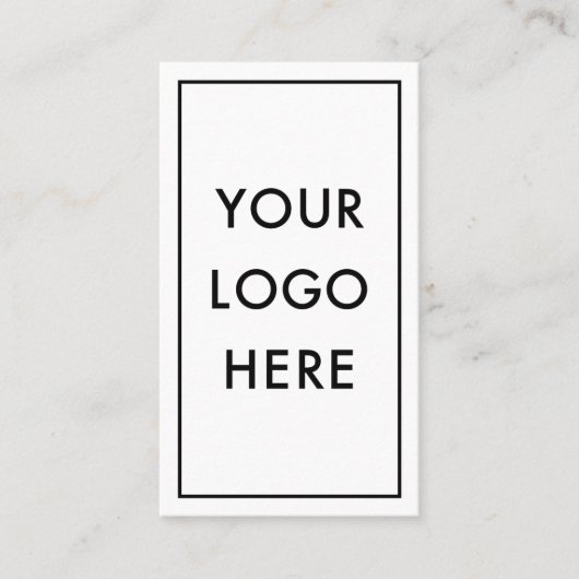 Simple QR Code Logo Border Frame Vertical 名刺 (正面)