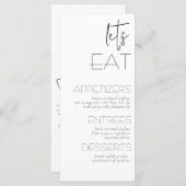 Simple Quaintのメ結婚ニューとサンキューカード (正面/裏面)