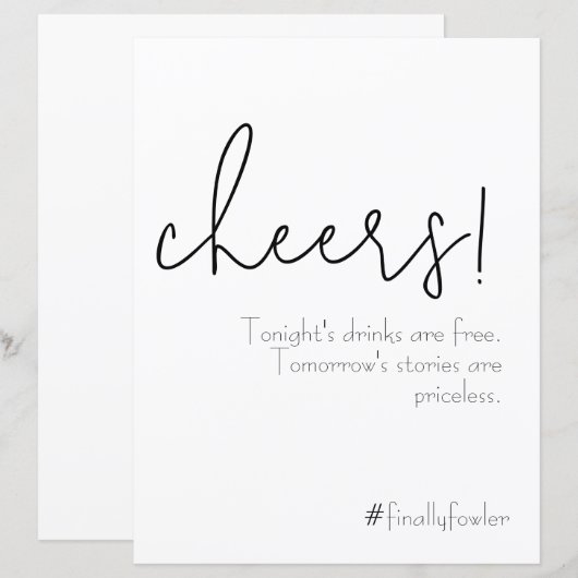 Simple Quaintオープンバー記号 (正面/裏面)