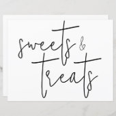 Simple Quaintデザートテーブル記号 (正面/裏面)