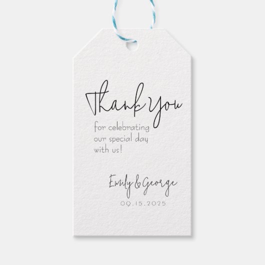 Simple Quaintメッセージカード ギフトタグ (正面)