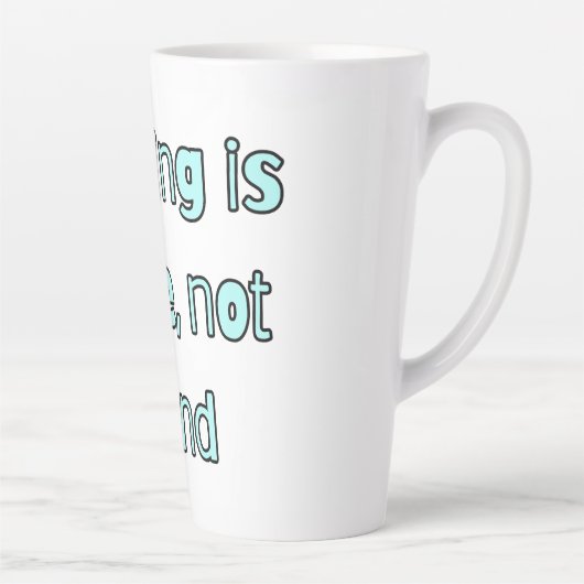 Simple quote mug カフェラテマグ (右)